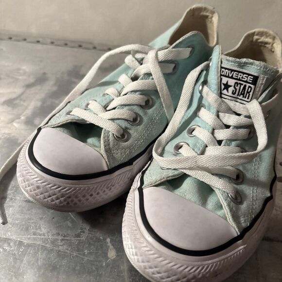 Converse All Star Turqouise Women’s Size 7 Shoes - Picture 8 of 10